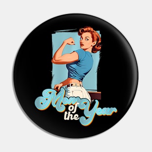 Mother of the Year Proud Best Mum Award Pin