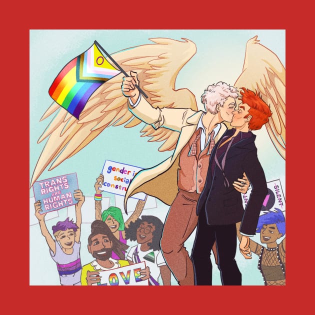 Good Omens Pride by inhonoredglory