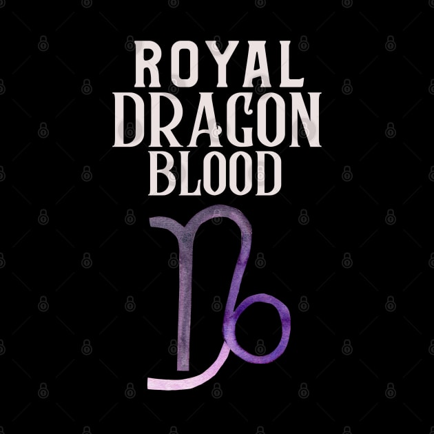 The royal dragon blood Capricorn design by alcoshirts