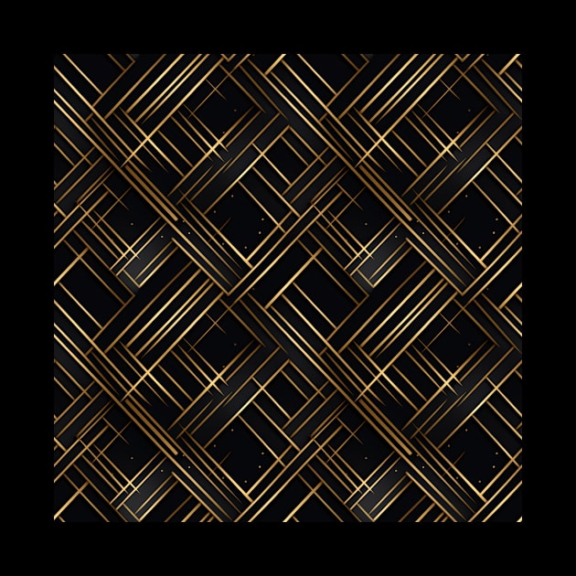 Golden Lattice: Luxurious Linearity in Gold by star trek fanart and more