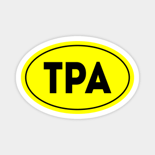 TPA Airport Code Tampa International Airport Florida USA Magnet