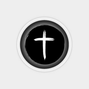 Christian Cross Solar Eclipse - Black Edition Magnet