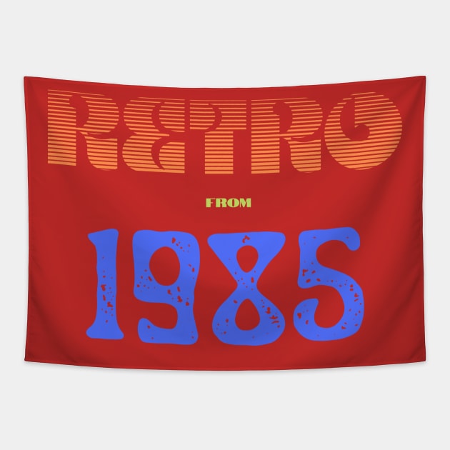 Retro Birthyear 1985 Tapestry by FNRY