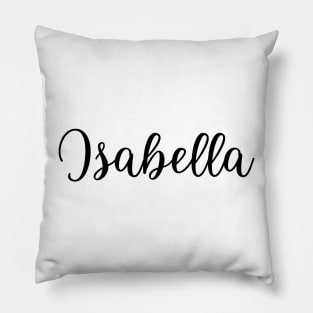 Isabella Name in Cursive Pillow