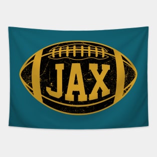 JAX Retro Football - Teal Tapestry