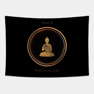 Guided By Intuition And Love. Affirmation, Mantra.  Meditative. Tapestry