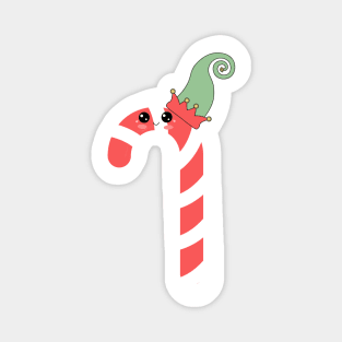 Cute Candy Cane Magnet