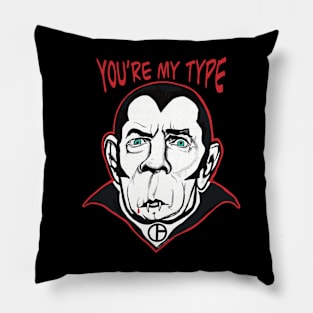 Dracula You’re My Type Pillow