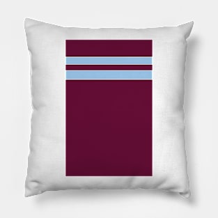 Aston Villa Retro 1985 Claret and Blue Home Bars Pillow