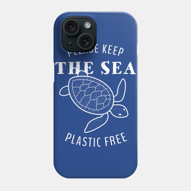 Please Keep the Sea Plastic Free - Turtle Phone Case by bangtees