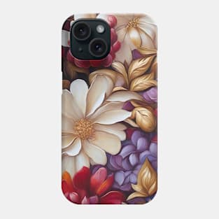 Colorful Floral Design Phone Case