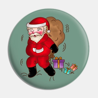 Santa sends happiness Pin