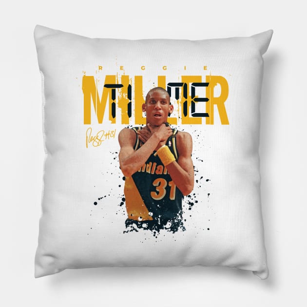 Reggie Miller Time Pillow by Juantamad