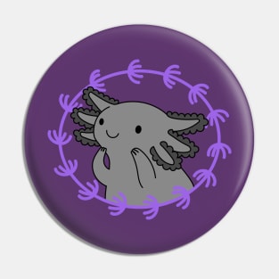 Axolotl Grey Pin