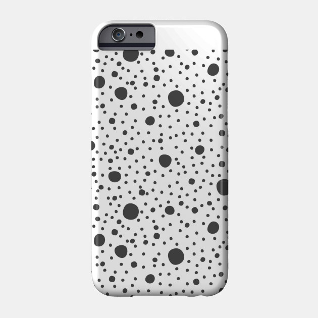 Black Circles In Space Abstract Art Design Black And White