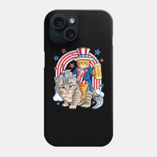 4th Of July Cat Shirt Phone Case