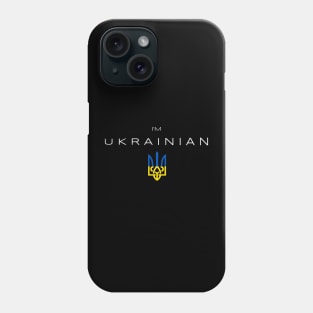 I am Ukrainian - I am from Ukraine Trident Flag Phone Case