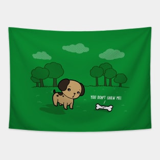 Funnty Cute Kawaii Dog Bone Outdoor Shirt for Dog Lovers Tapestry