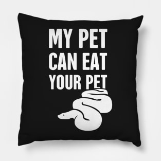 Funny Ball Python Snake Design Pillow