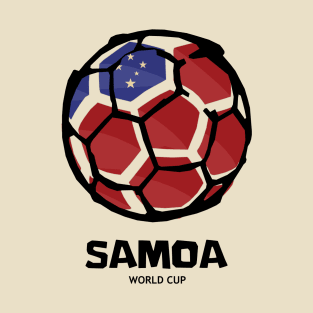 Samoa Football Country Flag T-Shirt