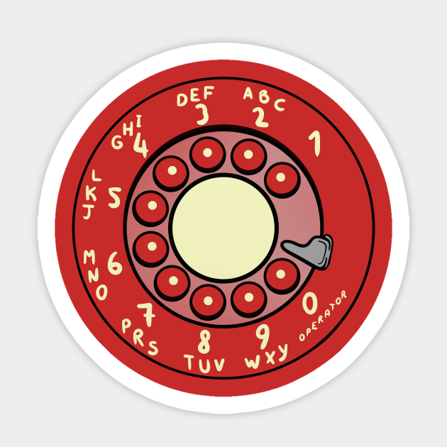 Rotary Dial - Vintage - Sticker