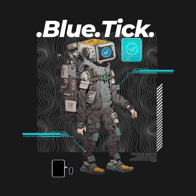 BlueTick of Madness (black) by Robbot17