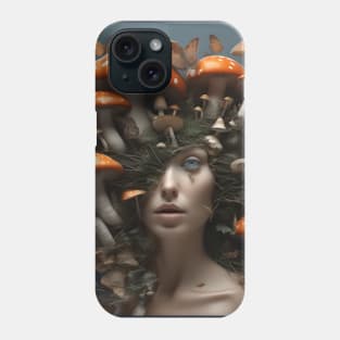 Moth Mushroom Head Phone Case