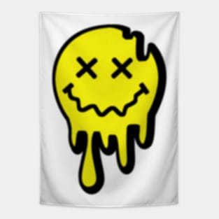 ACID SMILEY (MELTING) #5 (DEEP SHADOW) Tapestry