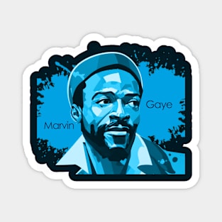 Marvin Gaye Abstract Magnet