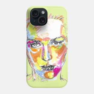 Portrait in Neon Colours Phone Case