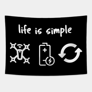 Life is simple fly, charge, repeat Tapestry