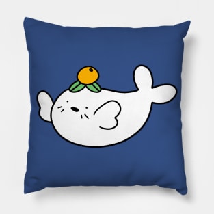 Orange Fruit Harp Seal Pillow