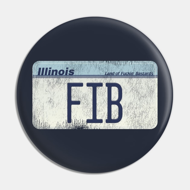 Illinois FIB License Pin by darklordpug