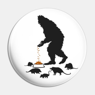 Bigfoot Possum Pin