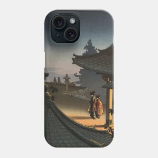 Evening at Miidera Temple by Tsuchiya Koitsu Phone Case