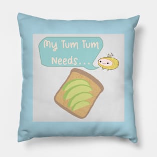 Avocado Toast Fan Pillow