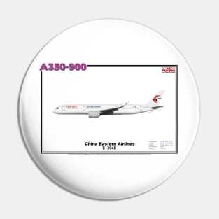 Airbus A350-900 - China Eastern Airlines (Art Print) Pin