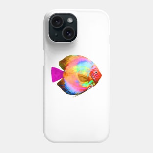 Fish, Flounder, Rainbow Colors Phone Case