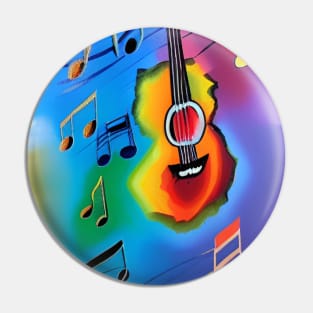 Colorful music Pin