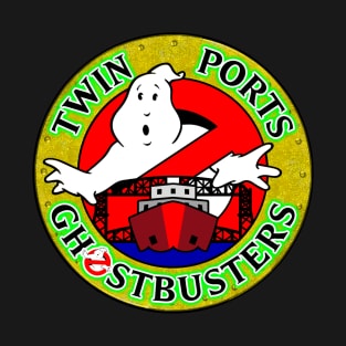 Twin Ports Ghostbusters Logo  Large front Small back T-Shirt