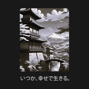 Japanese Serenity Mount Fuji T-Shirt