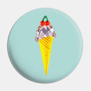 Sweet and Luxury Diamond ice cream Pin