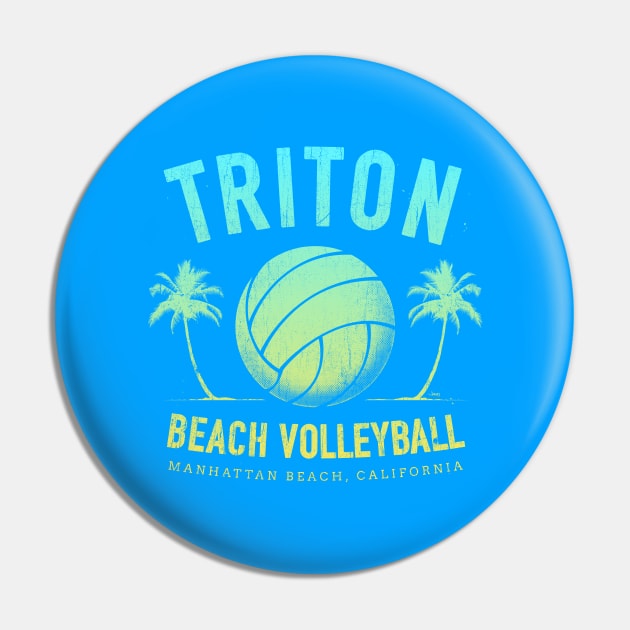 Triton Beach Volleyball (Gradient) Pin by cjboco