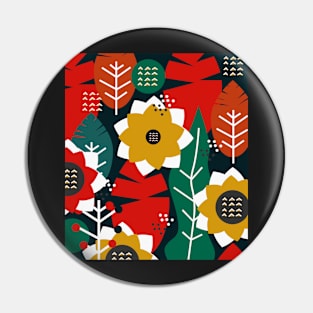 Midnight wildflowers Pin