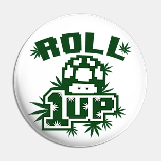 Roll 1up Mushroom Logo Pin