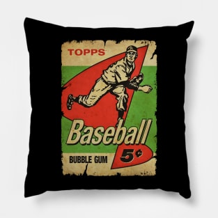 VINTAGE BASEBALL - TOPPS CARDS RETRO Pillow