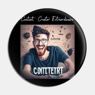 Content Creator Extraordinaire Pin