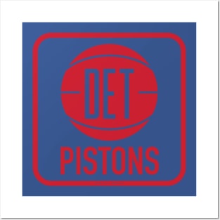 Detroit Pistons Basketball Team Retro Logo Vintage Recycled Michigan  License Plate Art T-Shirt by Design Turnpike - Fine Art America