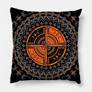 The Storm (Orange) Pillow