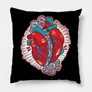 Candy Heart Attack Pillow